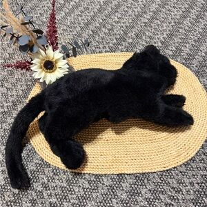 Folkmanis Puppets Hand Plush Black Cat Toy